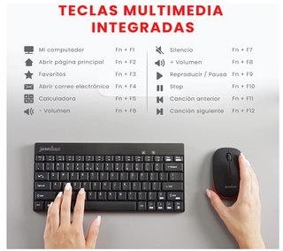 Teclado y Ratón Inalámbrico Perixx Periduo 712