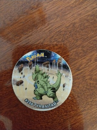 Tazo Pokémon Tyranitar #248 Raro Edição
