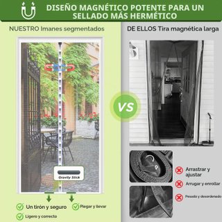 Mosquitera Puerta Magnética 110x220cm