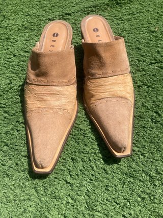 Botín Verano Talla 37 Beige/Marrón