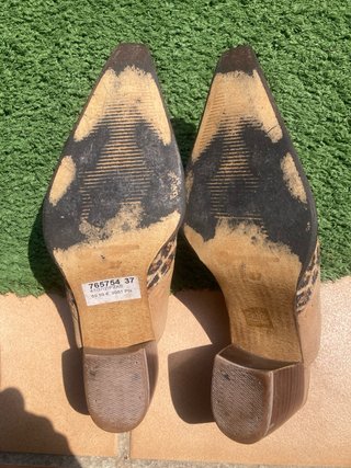 Botín Verano Talla 37 Beige/Marrón