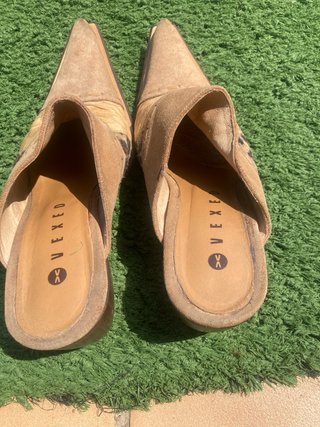 Botín Verano Talla 37 Beige/Marrón