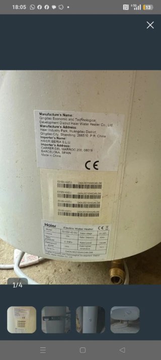 Termo eléctrico Haier