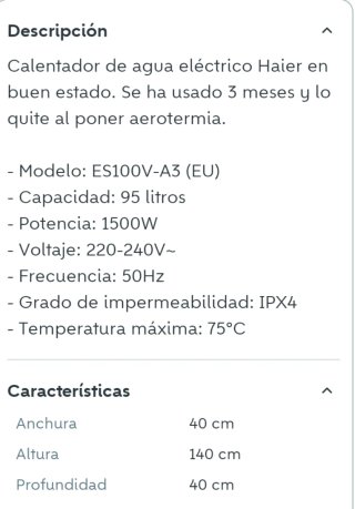 Termo eléctrico Haier