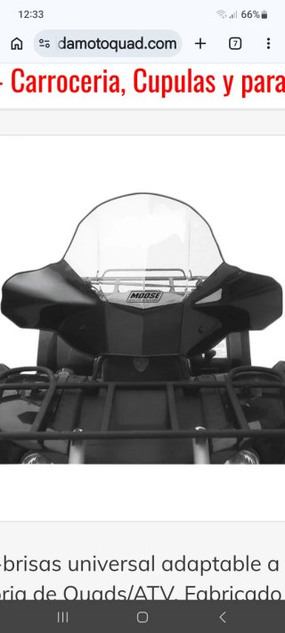Anclaje Parabrisas Quad ATV Universal