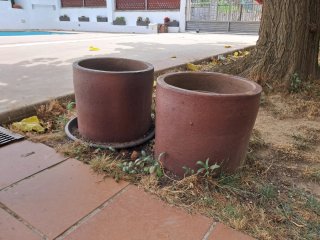 Macetas de terracota (3 unidades)