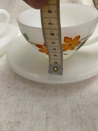 Juego Arcopal Vintage Tazas y Platos Flores