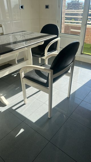Mesa, banco y 2 sillones cocina