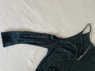 Vestido Boho Negro con Detalles