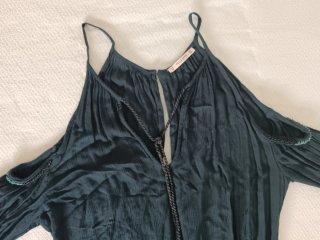 Vestido Boho Negro con Detalles