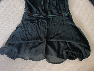 Vestido Boho Negro con Detalles