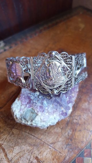 Pulsera Plata Vintage Egipto