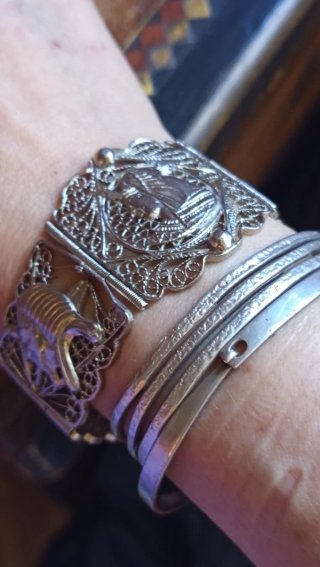 Pulsera Plata Vintage Egipto