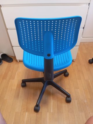 Silla juvenil regulable azul