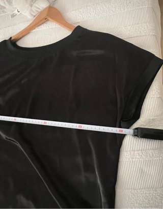 Conjunto raso negro talla 46
