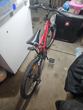 Bicicleta infantil roja