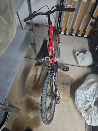 Bicicleta infantil roja