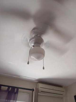 Lámpara Ventilador Techo Blanca