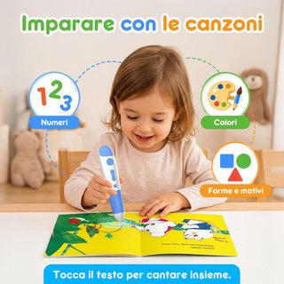 Penna educativa bambini interattiva libri inglese