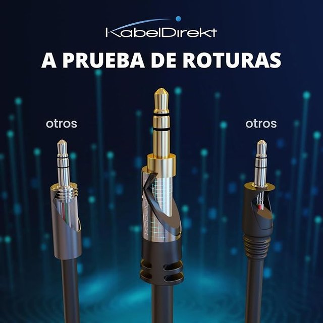 KabelDirekt Cable Audio AUX Jack 3.5mm 2x3m