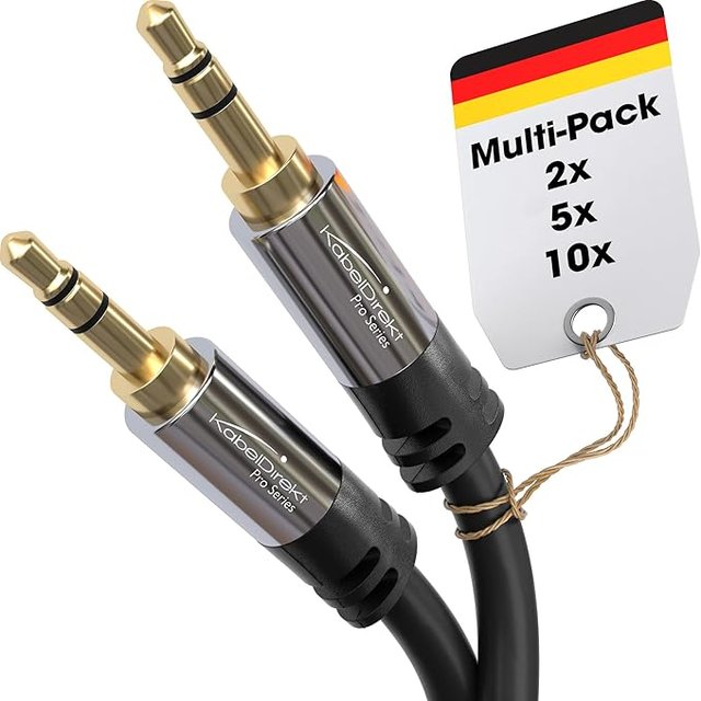 KabelDirekt Cable Audio AUX Jack 3.5mm 2x3m
