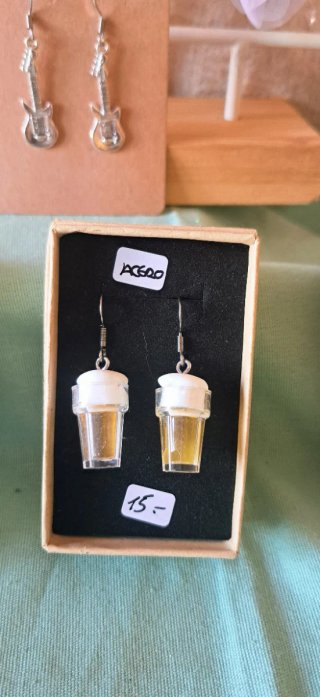 Pendientes guitarra eléctrica Acero