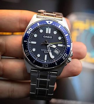 Orologio Casio Blu/Argento