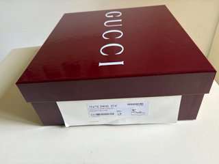 Cuñas Gucci Lona y piel Marrón