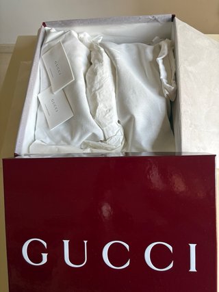 Cuñas Gucci Lona y piel Marrón
