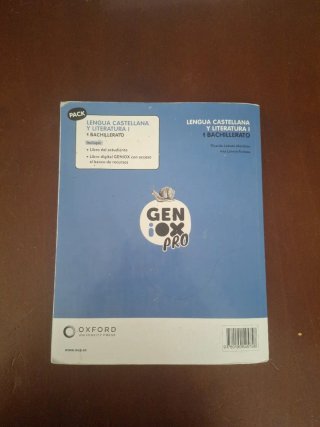 Lengua castellana y literatura I. Libro del est...