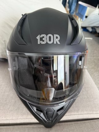 Casco Moto Integral 130R Katsura V2 Negro Mate