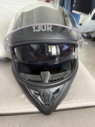 Casco Moto Integral 130R Katsura V2 Negro Mate
