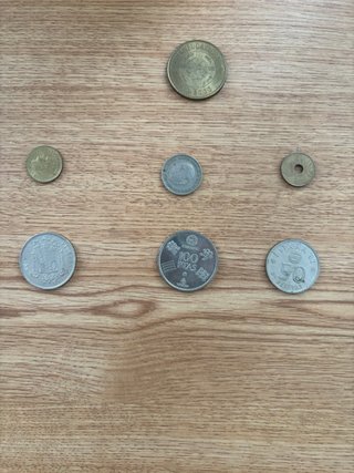 Lote de monedas antiguas pesetas