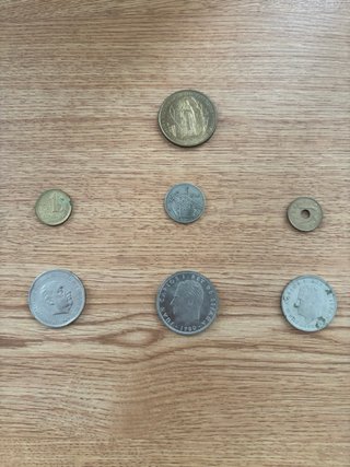 Lote de monedas antiguas pesetas