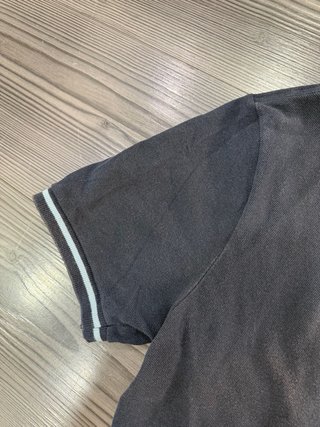 Polo Lacoste Hombre Azul Marino Cuello Mao