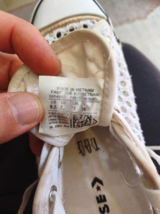 Converse Crochet Blancas Talla 41