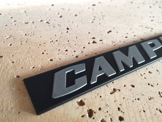 CAMPING VOLKSWAGEN T3 EMBLEMA TRASERO
