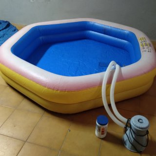Piscina inflable con depuradora