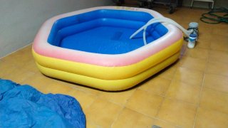 Piscina inflable con depuradora
