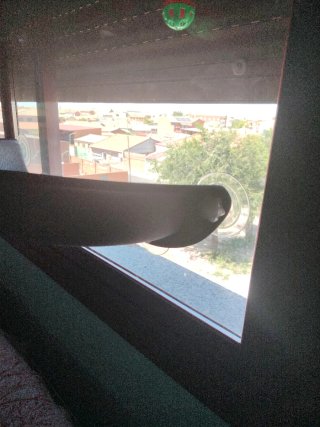 Cama para gatos en ventana