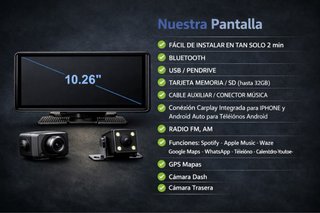 Pantalla coche de 10.26” con CarPlay |Android Auto
