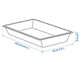 Bandeja para utensilios IKEA UPPDATERA blanca 20×5