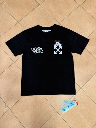 T-shirt Off-White Mickey Mouse nera