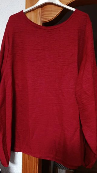 Camisa roja manga larga