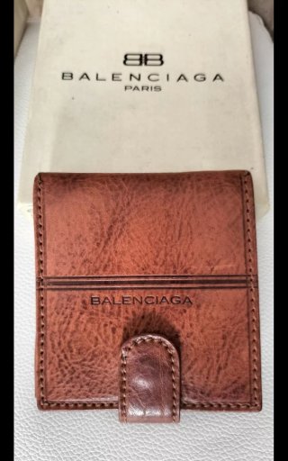 Portafoglio Balenciaga Pelle Marrone Originale