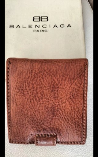 Portafoglio Balenciaga Pelle Marrone Originale