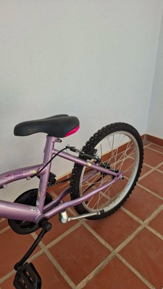 Bicicleta niña morada 20 pulgadas