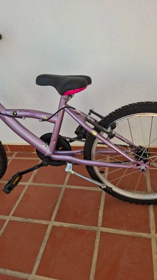 Bicicleta niña morada 20 pulgadas
