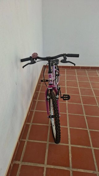 Bicicleta niña morada 20 pulgadas