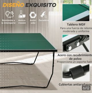Mesa Ping Pong Sportnow Plegable Oficial